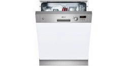 Neff S41E50N1GB Semi Integrated 12 Place Full-Size Dishwasher with Stainless Steel Fascia